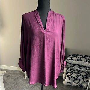 Elegant Women's Purple Blouse
